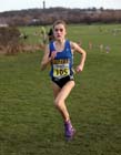 Lydia Turner (Birtley) on her way to winning the under-17 womens North Eastern Cross Country, Champs., Temple Park, South Shields. Photo: David T. Hewitson/Sports for All Pics